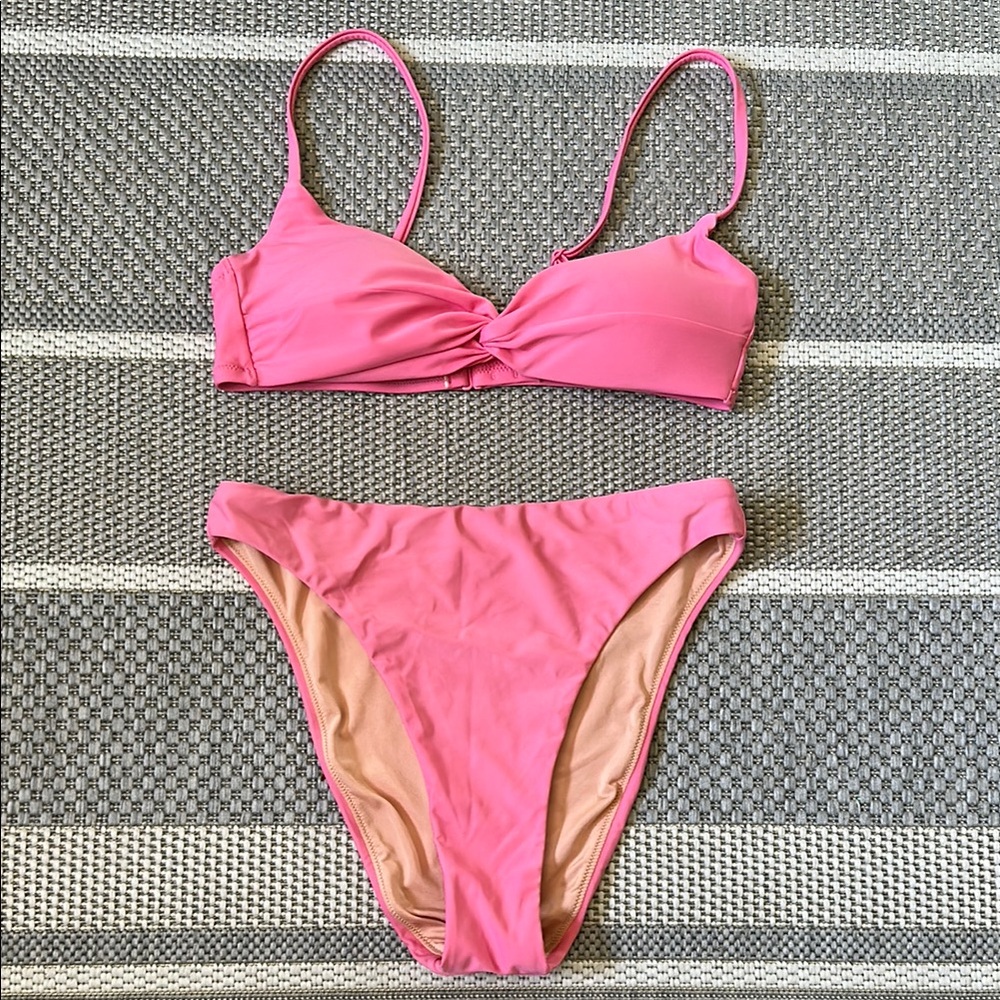 J. Crew Pink Bikini Set